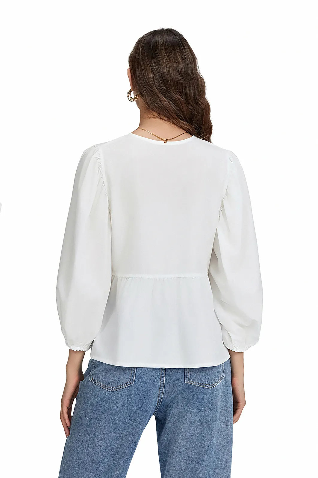 Peplum Blouse | Tie-Front Design | Feminine & Flowy