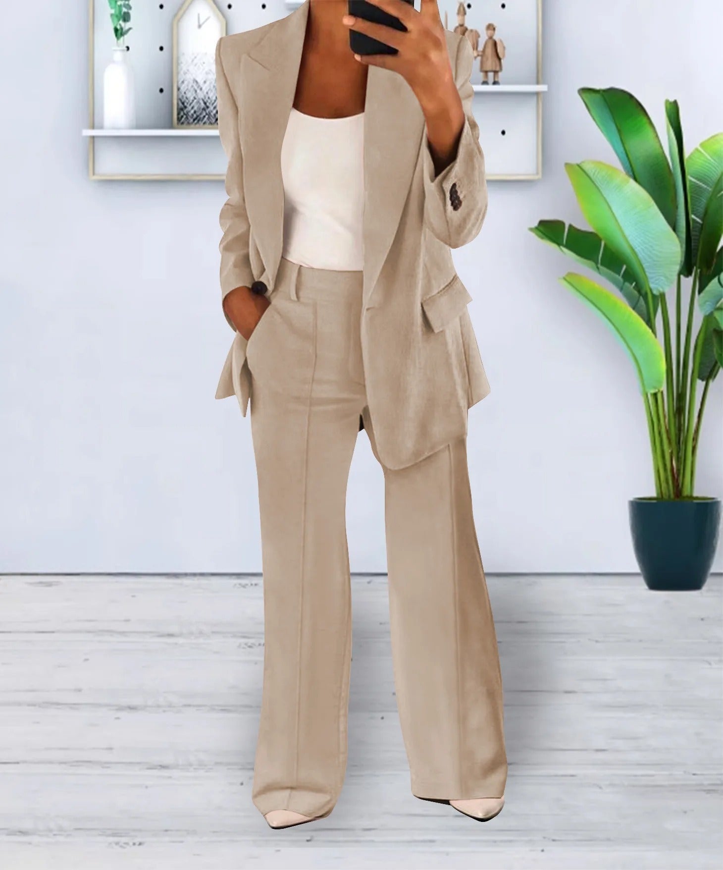 Women’s Co-Ord Set – Blazer and Trouser Two-Piece Outfit