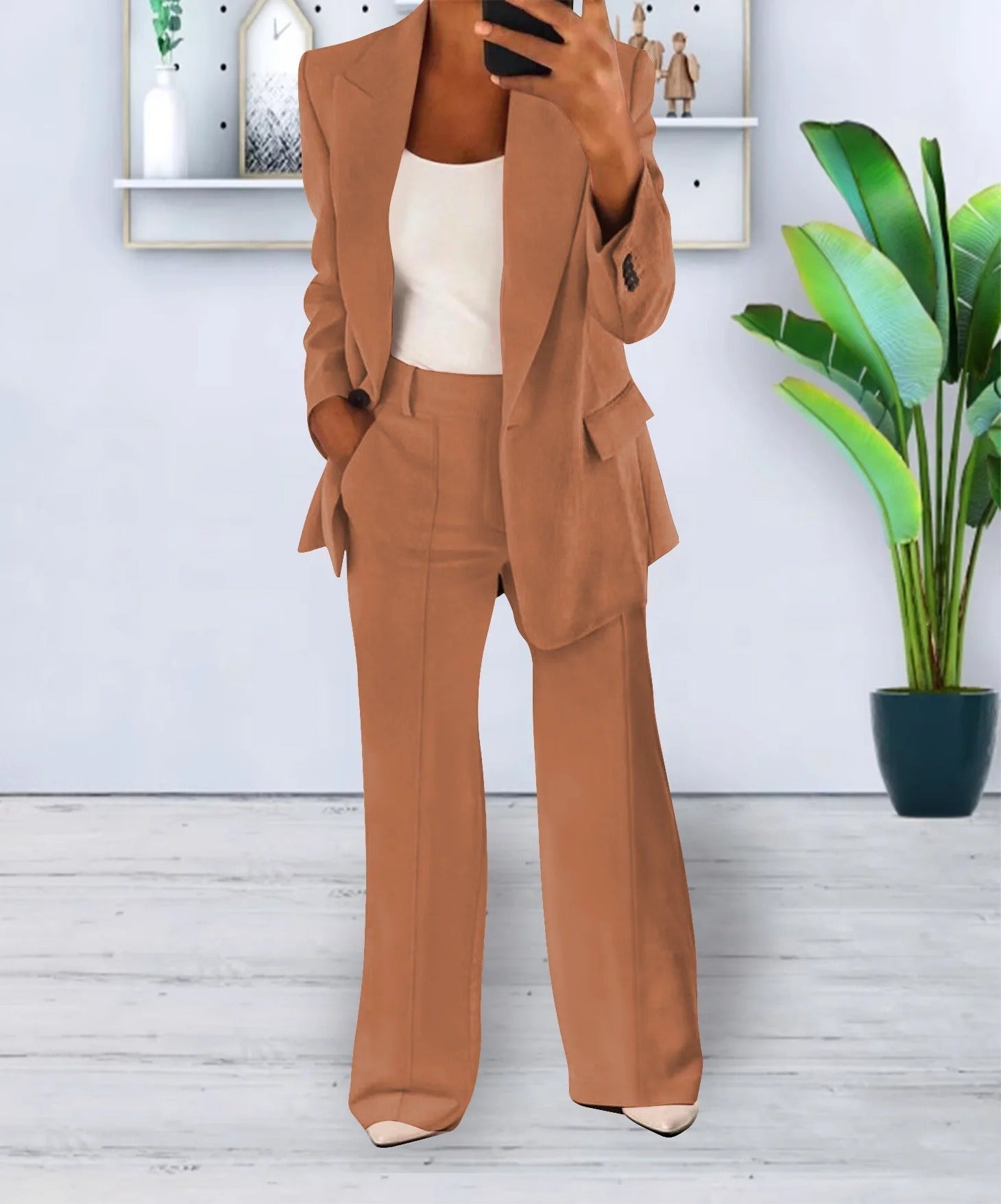 Women’s Co-Ord Set – Blazer and Trouser Two-Piece Outfit