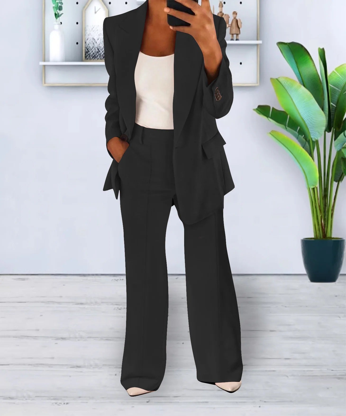 Women’s Co-Ord Set – Blazer and Trouser Two-Piece Outfit