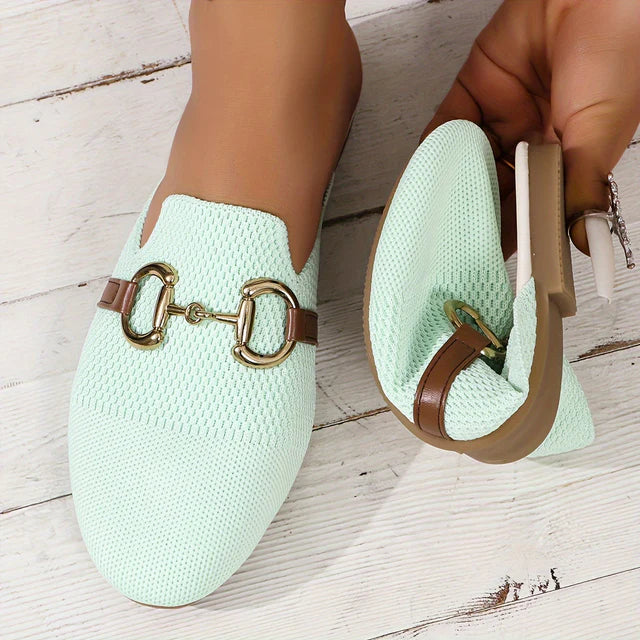 Ivy | Women’s Slip-On Shoes | Patterned Cap Toe Design