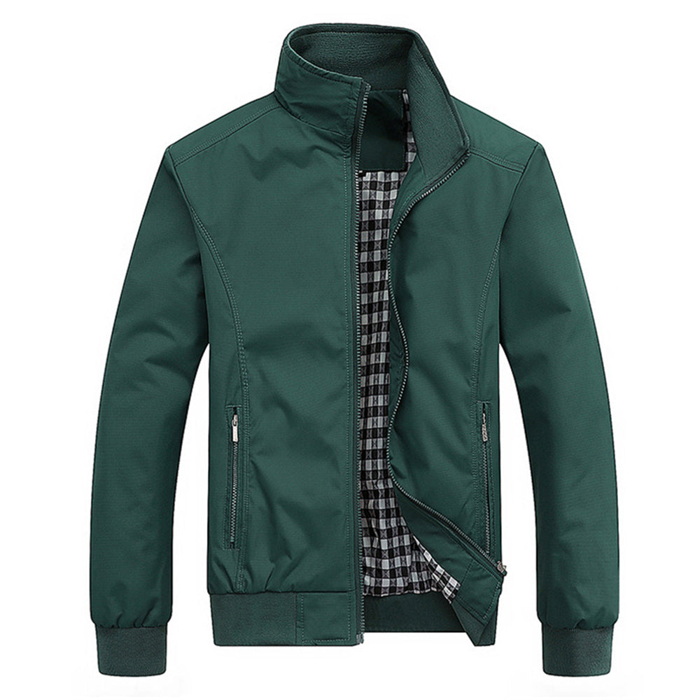 Men's Winter Jacket – Quilted Outerwear with Zip