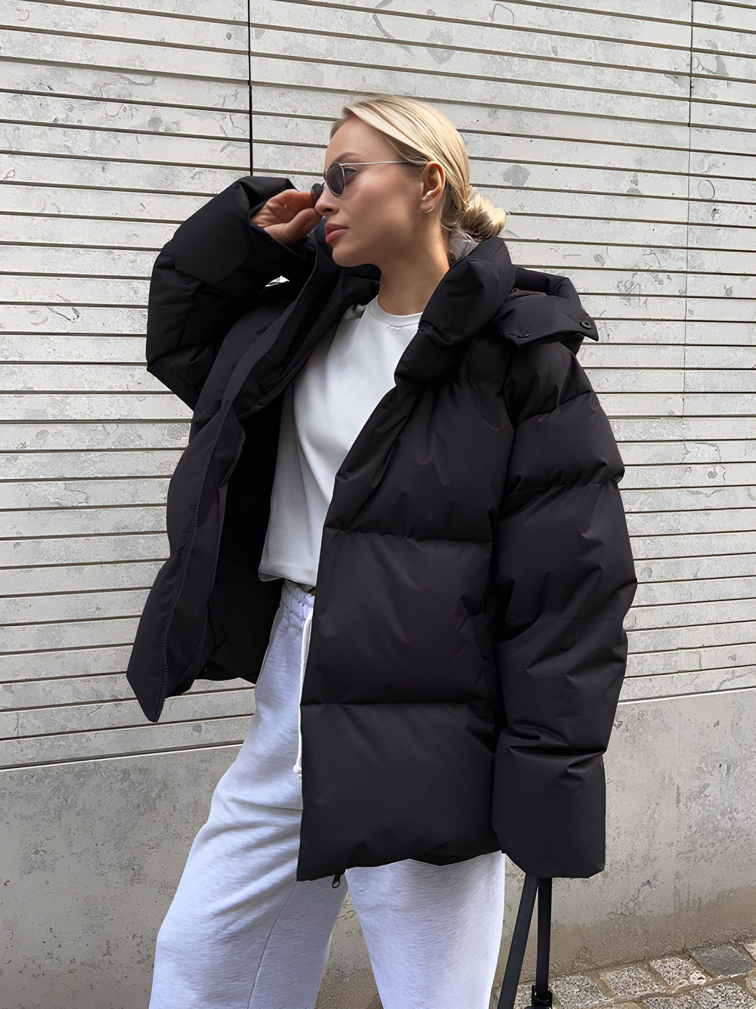 Avelora – Women’s Puffer Winter Jacket with Detachable Hood