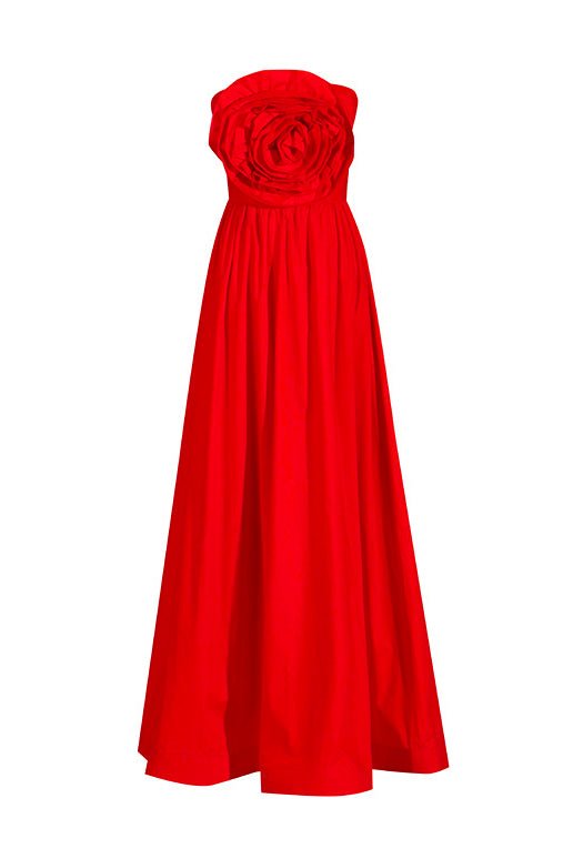 Strapless Rose Maxi Dress | Elegant & Romantic | Perfect for Special Occasions