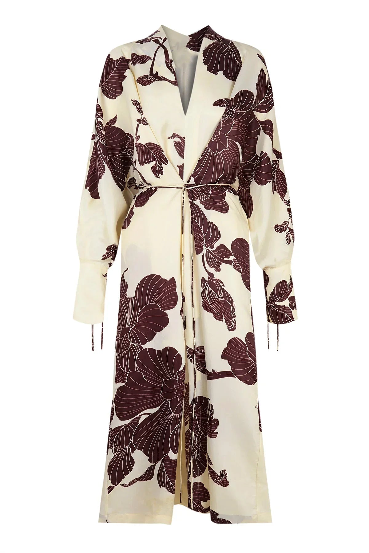 Abstract Print Wrap Coat | Elegant | Warm and Stylish