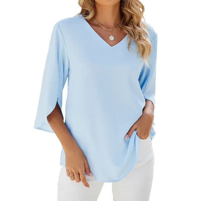 Elaran - V Neck Blouse