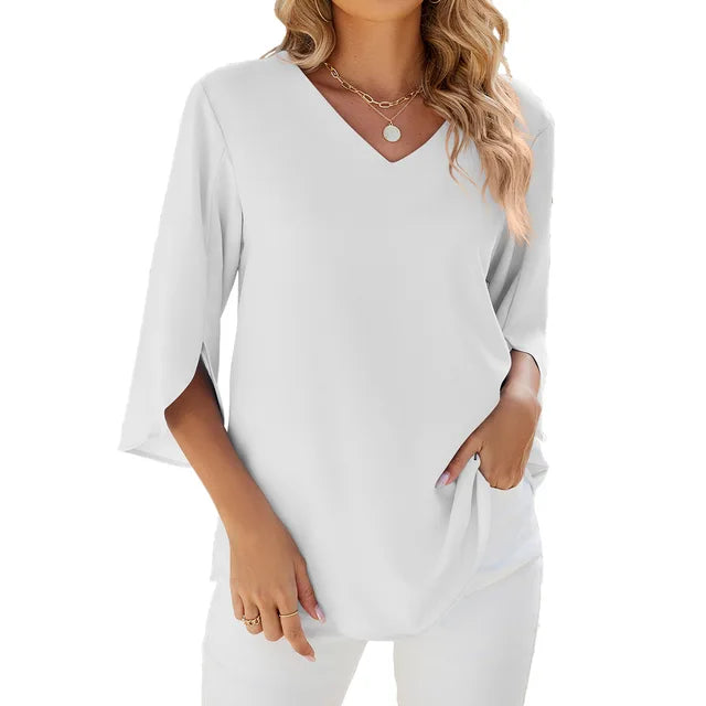 Elaran - V Neck Blouse