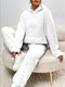 Women’s Plush-Style Lounge Hoodie Set | Relaxed Fit