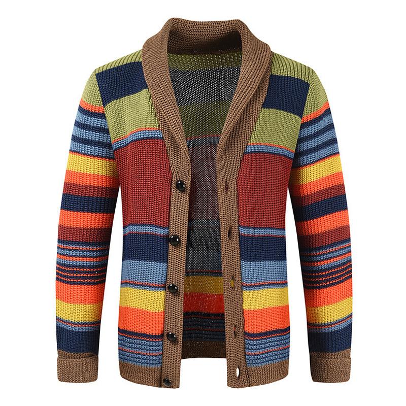 Men's cardigan jacket | Contrasting lapels