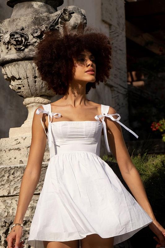 Babydoll Mini Dress | Tie-Strap | Light & Flowy
