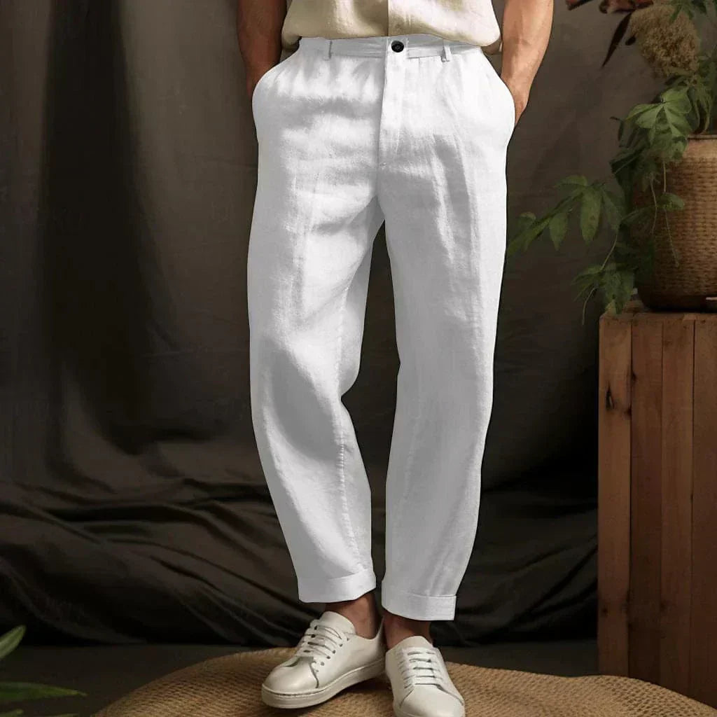 Men's loose-fit trousers – tapered legs
