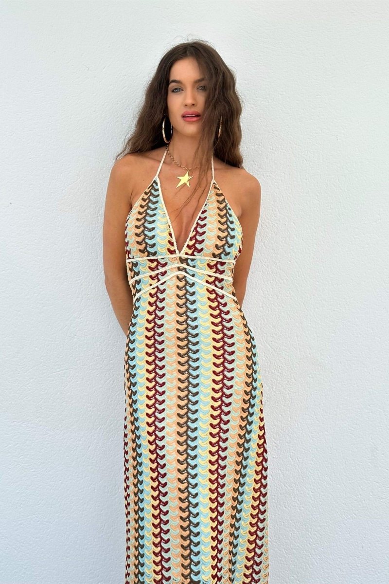 Crochet Maxi Dress | Boho | Lightweight & Breezy