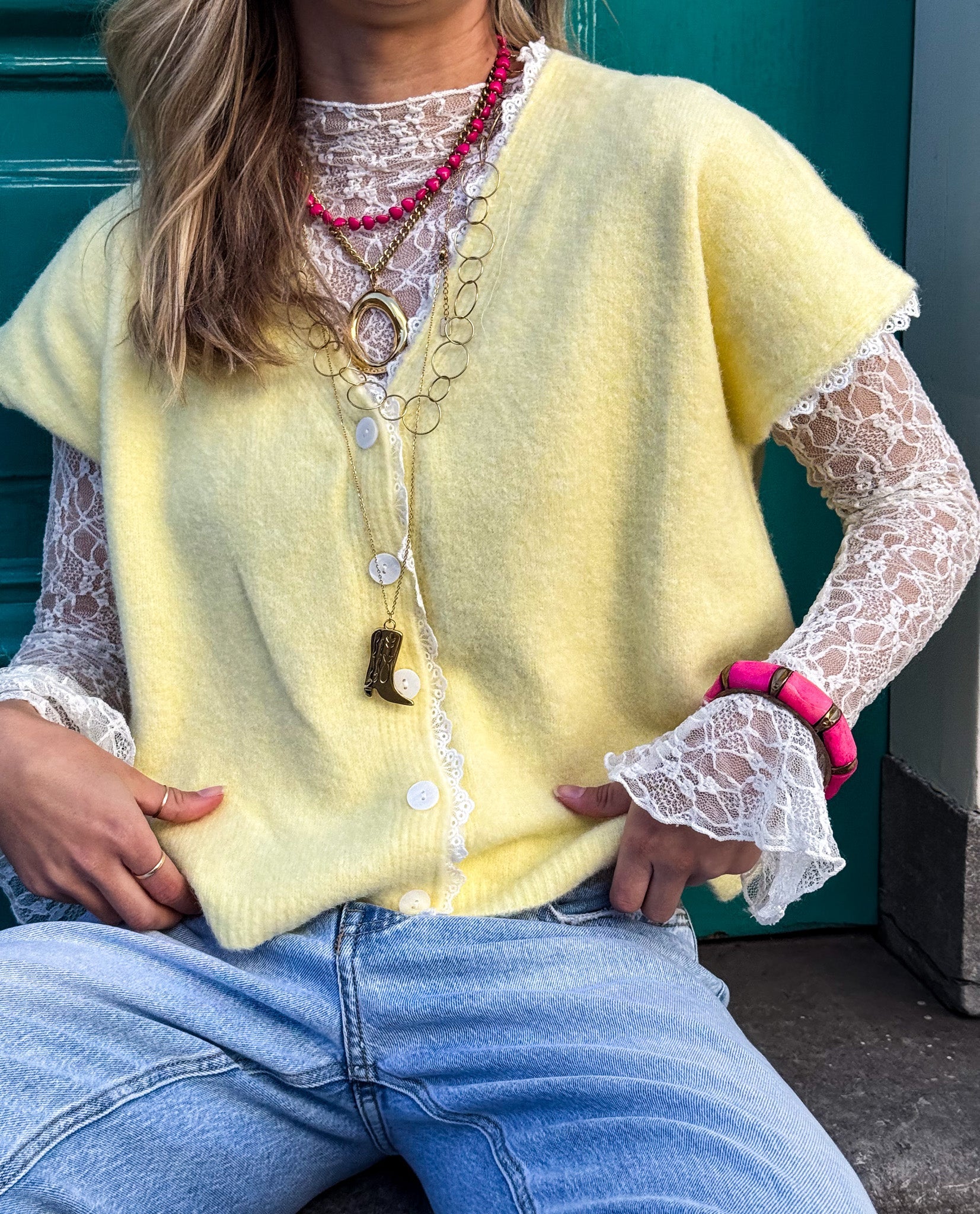 Women's Long Sleeve Blouse – Lace Style