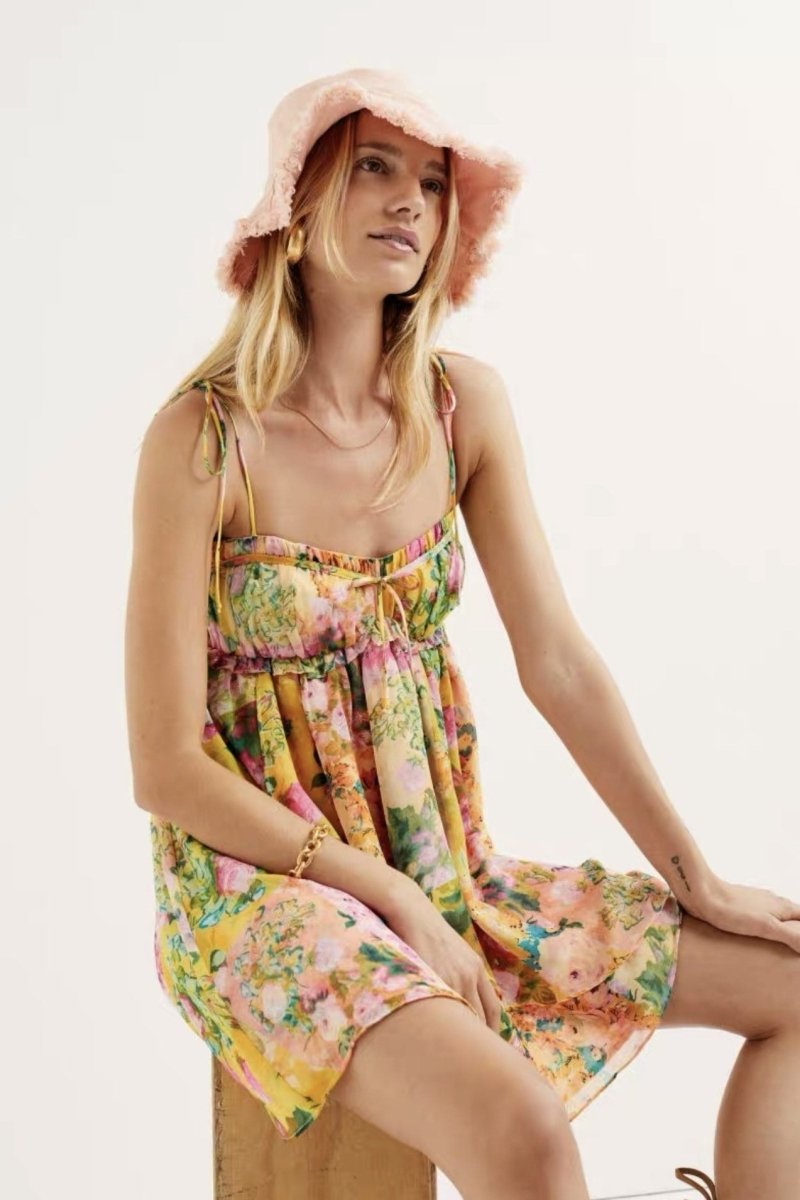 Floral Mini Sundress | Lightweight & Flowy | Perfect for Summer