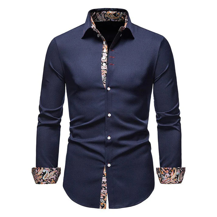 Men’s Sleek Modern Long Sleeve Shirt | Classic