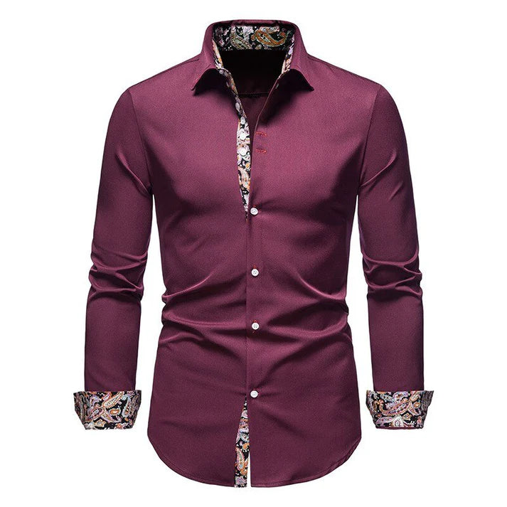 Men’s Sleek Modern Long Sleeve Shirt | Classic