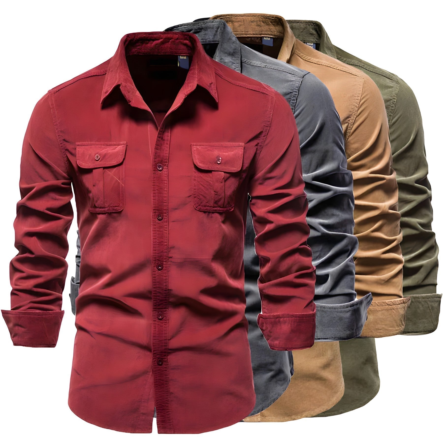 Men’s Casual Shirt – Long Sleeve Over