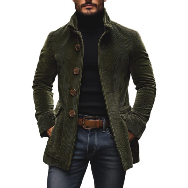 Thorne – Men’s Corduroy Coat with Slim Fit