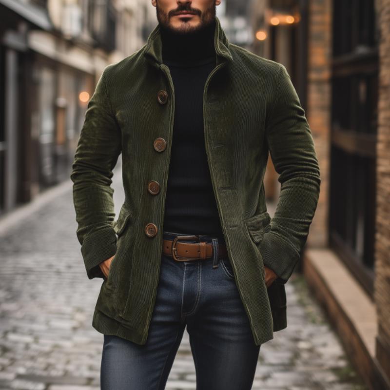 Men's coat | Stand-up collar