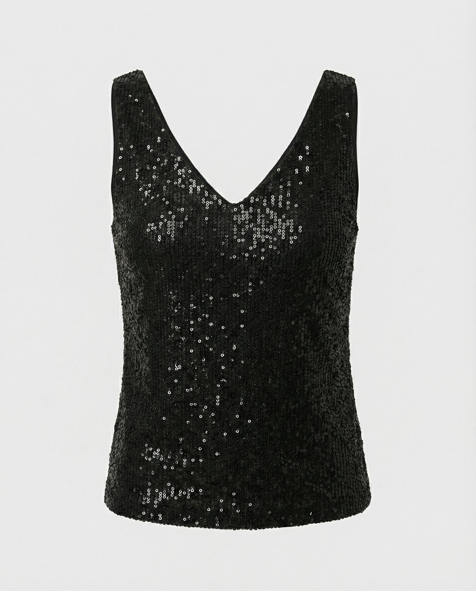 Aurienne - Sequin V Neck Top