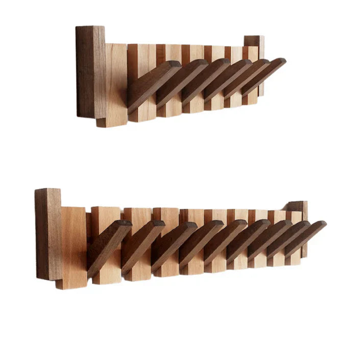 Piano-Inspired Wall Rack – Wooden Organizer