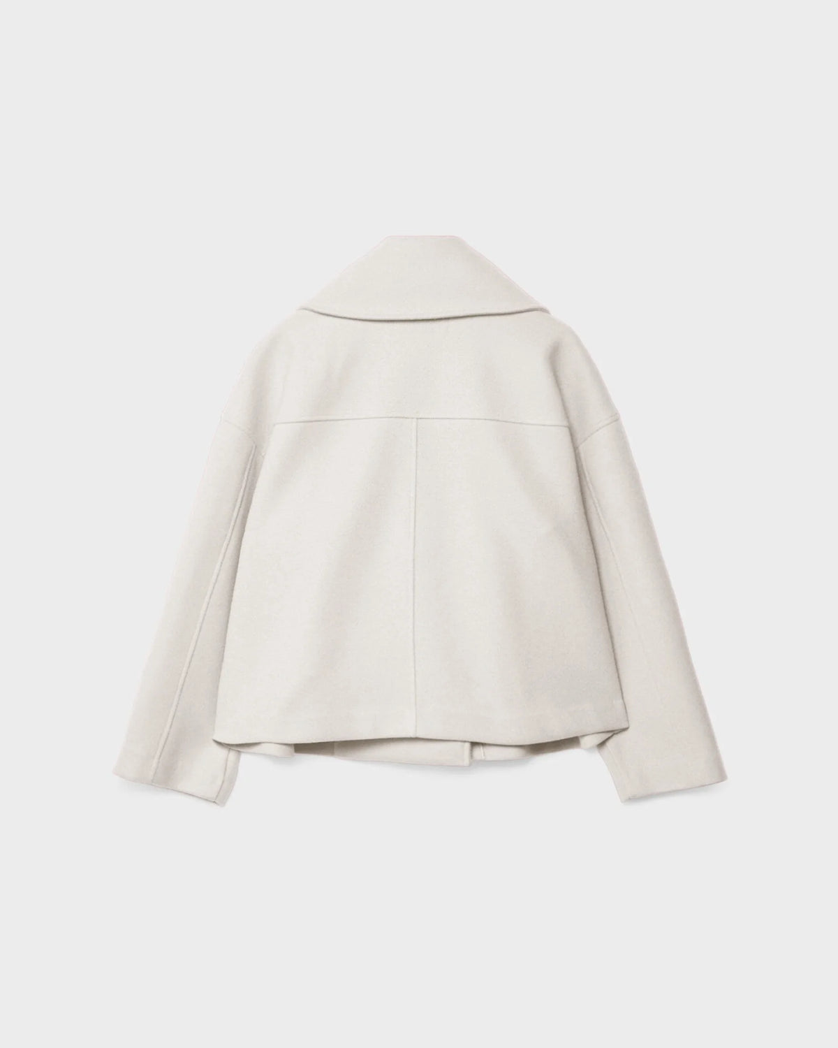 Thalena – Women’s Short Wool Blend Coat with Elegant Crossed Design