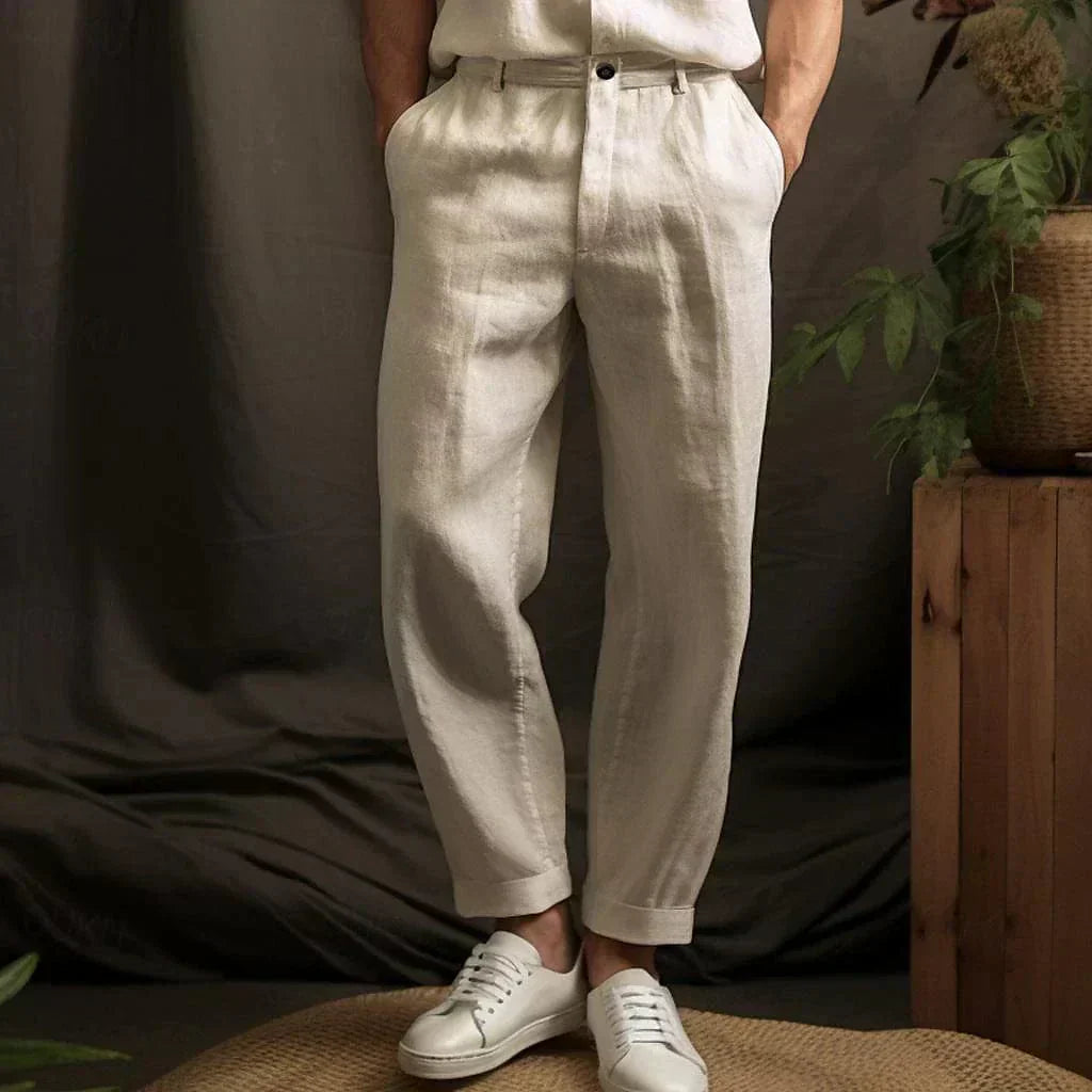 Men's loose-fit trousers – tapered legs
